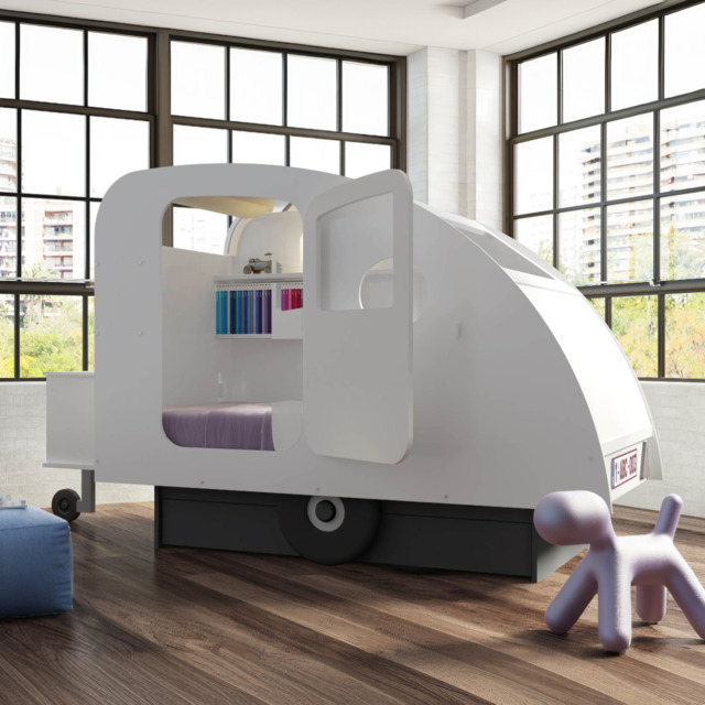 Mathy by Bols Caravan Single Bed Frame with Pull-Out Drawer - image 1