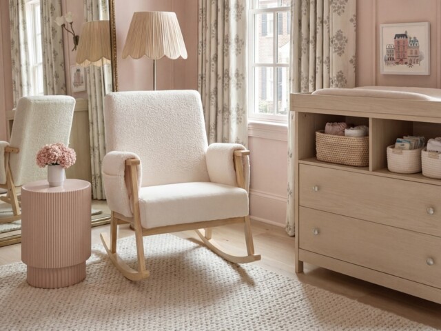 "Bebe & Beyond Storyteller Rocking Nursing Chair with Side Pockets " - image 1
