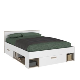 Parisot Dream White Double Bed Frame with Storage Underneath - thumbnail 4