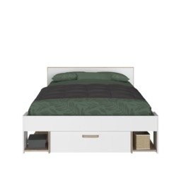 Parisot Dream White Double Bed Frame with Storage Underneath - thumbnail 5