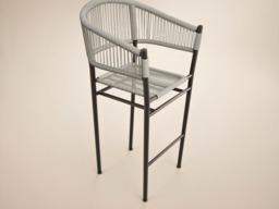 SOLACE+CO Hana Round Table & Set of 2 Lita Chairs Garden Bar Set Dark Brown - thumbnail 5