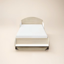Flair Oliver Car Wooden Bed White & Oak - thumbnail 4