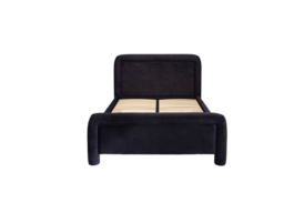 "LPD Leonnie Upholstered Bed Kingsize Black " - thumbnail 2