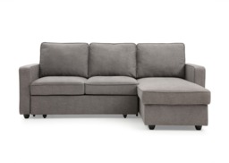 Firbank Corner Sofa Bed - Typhon Grey Textured Weave - thumbnail 4