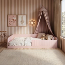 Flair Nadia Single Montessori Floor Bed Pink