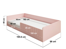 Flair Nadia Single Montessori Floor Bed Pink - thumbnail 3