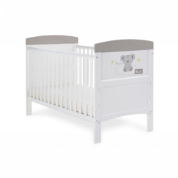Obaby Grace Inspire Cot Bed - Hello World Koala Grey