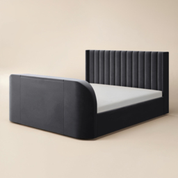 Flair Fallon TV Side Lift Ottoman Bed Charcoal Velvet SuperKing - thumbnail 5