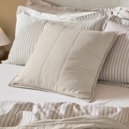 Yard Hebden Washed Cotton Polyester Cushion Stone