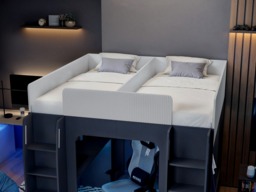 Recoil Dante Twin Gaming High Sleeper with Desk & Wardrobe - thumbnail 4