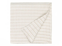 Yard Waffle Textured 100% Cotton Bedspread 140x220cm in Natural - thumbnail 3