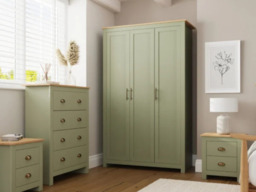 GFW Lancaster 4 Piece Bedroom Set-Grey - thumbnail 3
