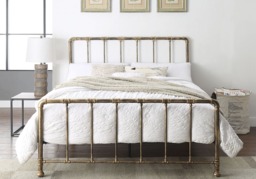 Flintshire Furniture Kinnerton Antique Bronze Metal Bed Frame-Kingsize - thumbnail 2