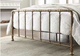 Flintshire Furniture Kinnerton Antique Bronze Metal Bed Frame-Kingsize - thumbnail 4