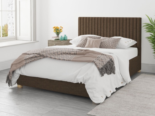 Aspire Grant Ottoman Bed Yorkshire Knit Chocolate - Kingsize - image 1
