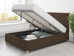 Aspire Grant Ottoman Bed Yorkshire Knit Chocolate - Kingsize - thumbnail 3