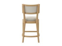 LPD Maggie Counter Stool Frost Umber Woven Fabric Wood Frame - thumbnail 7