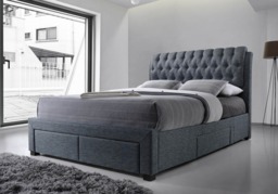 Artisan 4 drawer fabric bed frame -Kingsize