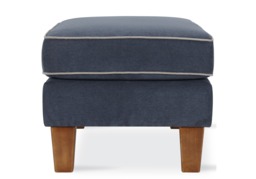 Dorel Bowen Ottoman With Contrast Welting-Grey/Beige - thumbnail 3