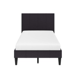 Flair Leto Single Faux Leather Bed Frame Frame Brown - thumbnail 5