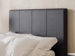 Flair Leto Single Faux Leather Bed Frame Frame Brown - thumbnail 3