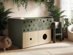 Flair Zaiden Mid Sleeper with Toy Box Green - thumbnail 2