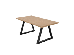 LPD Hyde Dining Table with 2 Hyde Black Benches-Natural - thumbnail 7