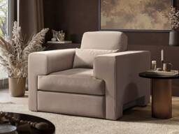 SOLACE+CO Rose Armchair in Beige Velvet
