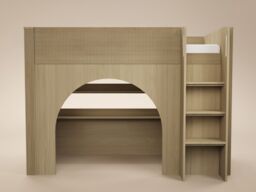 Flair Kaska Ribbed Mid Sleeper Bed Oak - thumbnail 3