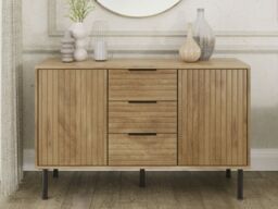 "GFW Nervata Sideboard Cabinet-Black " - thumbnail 2