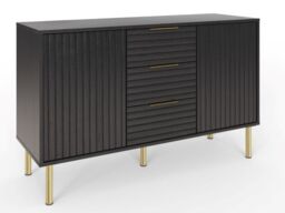 "GFW Nervata Sideboard Cabinet-Black " - thumbnail 7
