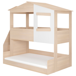 Flair Dreamland House Triple Sleeper with Staircase White & Oak - thumbnail 5