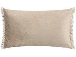 Wylder Tilly Reversible Velvet Cushion Cover -Oyster/Lace - thumbnail 3