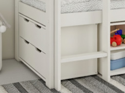 Noomi Shorty Midsleeper Cube Storage Set White (FSC-Certified) - thumbnail 2