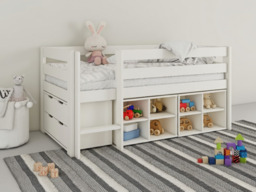 Noomi Shorty Midsleeper Cube Storage Set White (FSC-Certified) - thumbnail 1