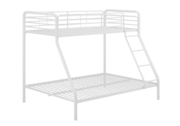 Dorel Single Over Double Bunk Bed-White - thumbnail 1