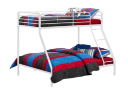 Dorel Single Over Double Bunk Bed-White - thumbnail 3