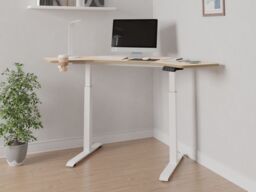 Koble Gino Height Adjustable Corner Desk With Wireless Charging Ash - thumbnail 6