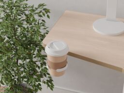 Koble Gino Height Adjustable Corner Desk With Wireless Charging Ash - thumbnail 7