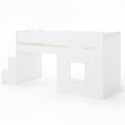 Flair Marlowe Staircase Mid Sleeper with Storage White - thumbnail 5