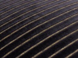 Paoletti Savoy Stripe 50 x 50cm Cushion Velvet -Black -Polyester - thumbnail 4