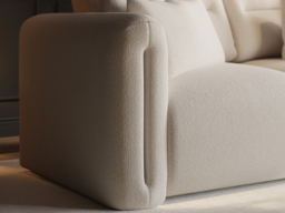 SOLACE+CO Mabel 2 Seater Sofa Beige Chenille - thumbnail 3