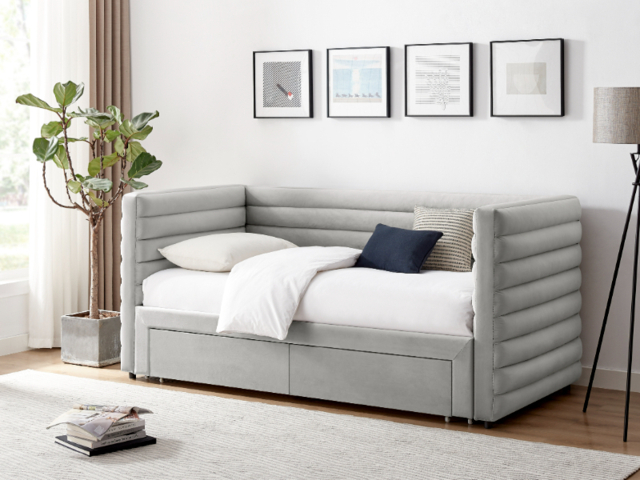 Limelight Bellatrix Daybed with Drawers-Grey - image 1