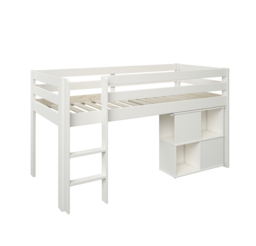 "Noomi Nora Workstation Mid Sleeper Bed White Solid Wood (FSC-Certified) " - thumbnail 7