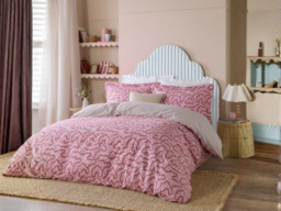 Wylder Brianna Floral Cotton Reversible Duvet Cover Set-Single - Cherry - thumbnail 2