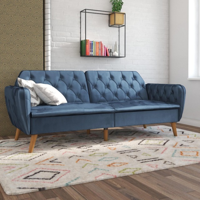 Novogratz Tallulah Futon-Blue - image 1