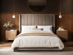 Flair Tiggy Kingsize Ottoman Bed with Winged Headboard Beige Velvet - thumbnail 3