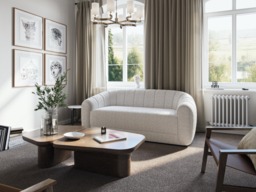 Flair Sidonie 2 Seater Sofa Cream Boucle - thumbnail 6