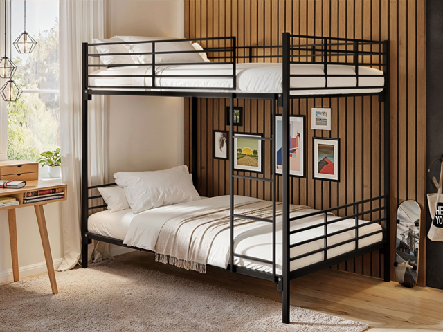 Flair Metayal Small Double Bunk Black Metal - image 1