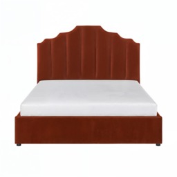 Flair Margot Kingsize Ottoman Bed Orange Velvet - thumbnail 5